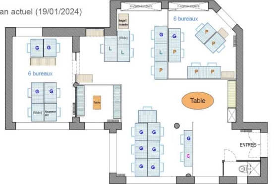 A LOUER Bureaux 100m2 ref 1755634-0L