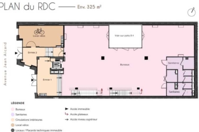 A LOUER Bureaux 1021m2 ref 1462014-0L