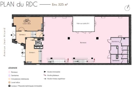 A LOUER Bureaux 1021m2 ref 1462014-0L