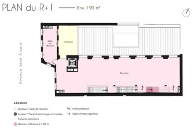 A LOUER Bureaux 1021m2 ref 1462014-0L