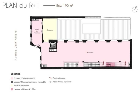A LOUER Bureaux 1021m2 ref 1462014-0L