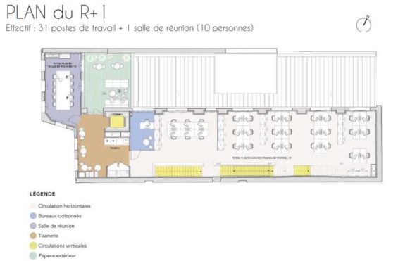 A LOUER Bureaux 1021m2 ref 1462014-0L