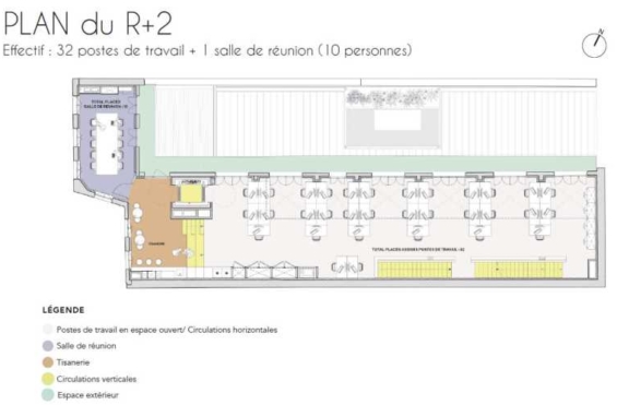 A LOUER Bureaux 1021m2 ref 1462014-0L