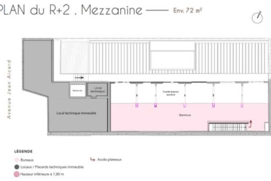 A LOUER Bureaux 1021m2 ref 1462014-0L