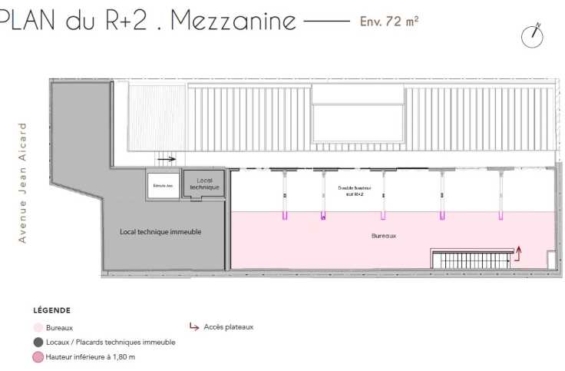 A LOUER Bureaux 1021m2 ref 1462014-0L