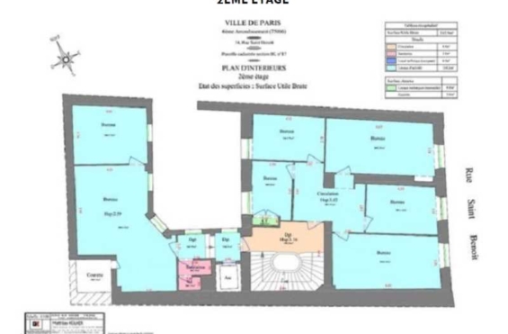 A LOUER Bureaux 1039m2 ref 1454142-0L