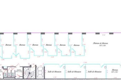 A LOUER Bureaux 1093m2 ref 1224665-0L