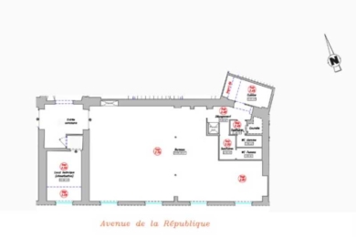 A LOUER Bureaux 121m2 ref 1454167-0L
