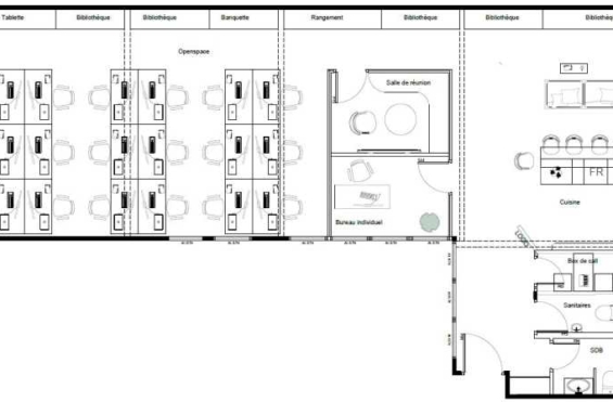 A LOUER Bureaux 125m2 ref 1119087-0L