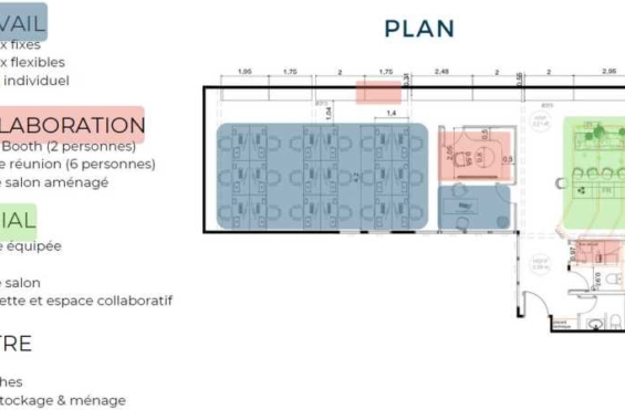 A LOUER Bureaux 125m2 ref 1238637-0L