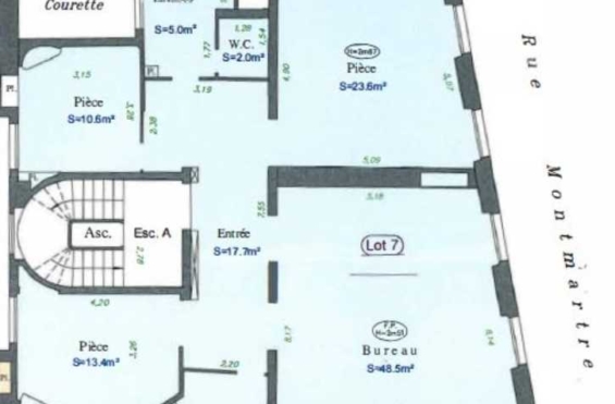 A LOUER Bureaux 128m2 ref 1224635-0L