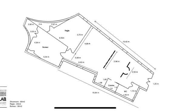 A LOUER Bureaux 130m2 ref 1400114-0L