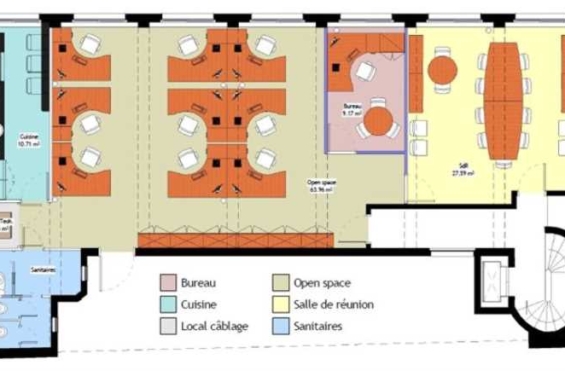 A LOUER Bureaux 130m2 ref 1454112-0L