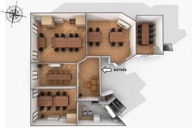 A LOUER Bureaux 130m2 ref 2181016-0L