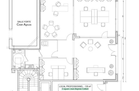 A LOUER Bureaux 135m2 ref 2189394-0L