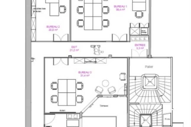 A LOUER Bureaux 138m2 ref 1454013-0L