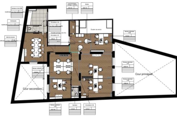 A LOUER Bureaux 143m2 ref 2018284-0L
