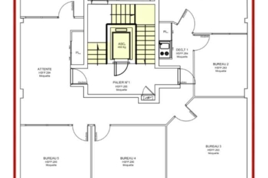 A LOUER Bureaux 147m2 ref 1462030-0L