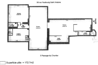 A LOUER Bureaux 172m2 ref 2162936-0L