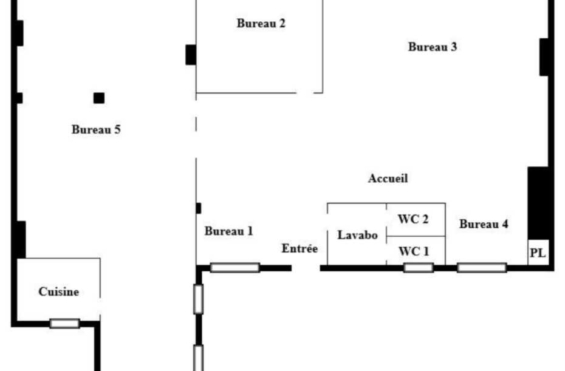 A LOUER Bureaux 183m2 ref 1454023-0L