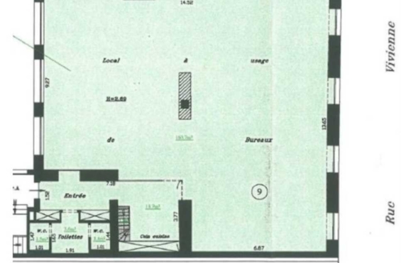 A LOUER Bureaux 189m2 ref 1755693-0L