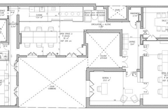 A LOUER Bureaux 198m2 ref 1106298-0L