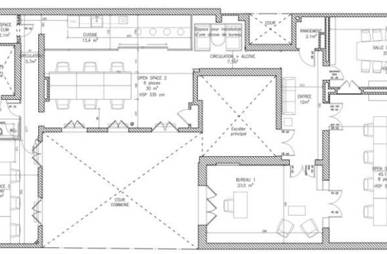 A LOUER Bureaux 198m2 ref 1238648-0L