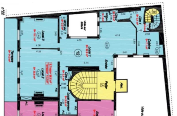 A LOUER Bureaux 218m2 ref 1224625-0L