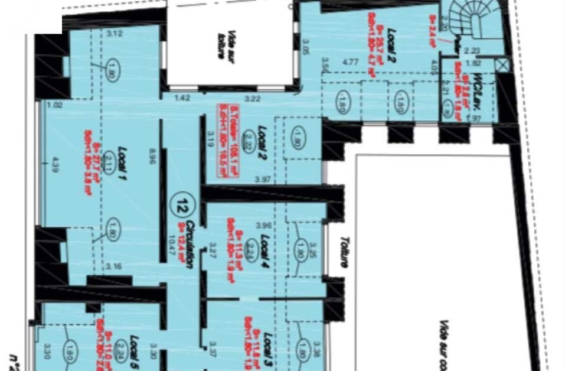 A LOUER Bureaux 218m2 ref 1755594-0L