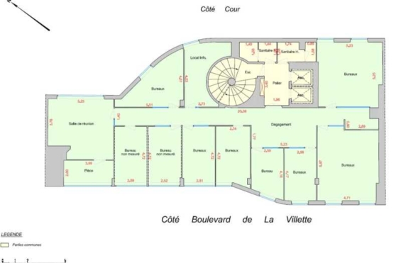 A LOUER Bureaux 253m2 ref 1454181-0L
