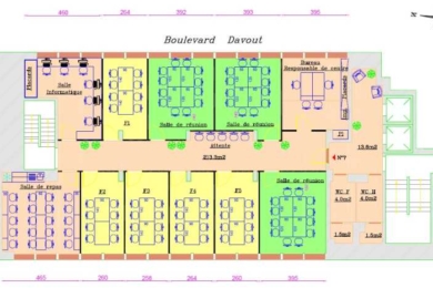 A LOUER Bureaux 257m2 ref 1224661-0L