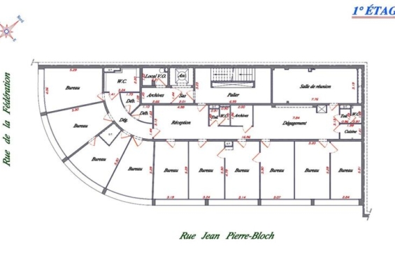 A LOUER Bureaux 297m2 ref 2149517-0L