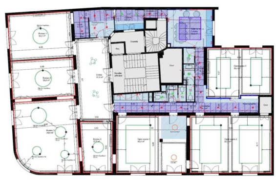 A LOUER Bureaux 363m2 ref 1755662-0L