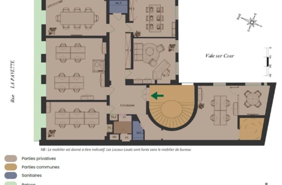 A LOUER Bureaux 384m2 ref 1462144-0L