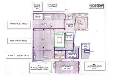 A LOUER Bureaux 420m2 ref 2200358-0L