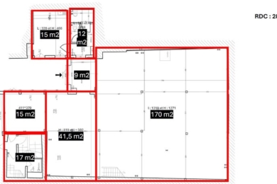 A LOUER Bureaux 580m2 ref 1462116-0L