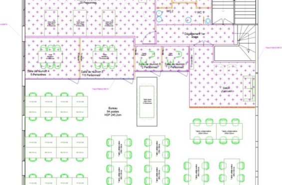 A LOUER Bureaux 640m2 ref 1224646-0L