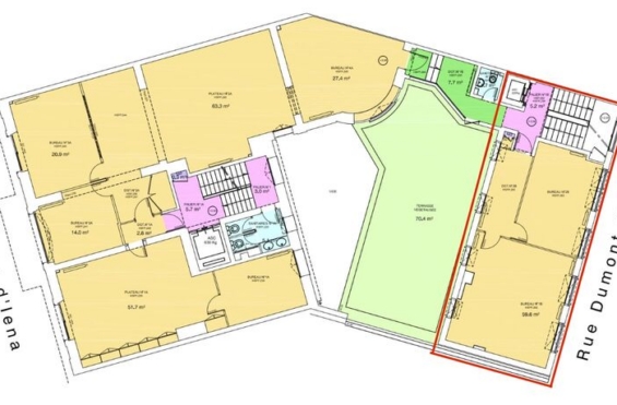 A LOUER Bureaux 67m2 ref 2156355-0L
