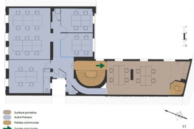 A LOUER Bureaux 721m2 ref 1462149-0L