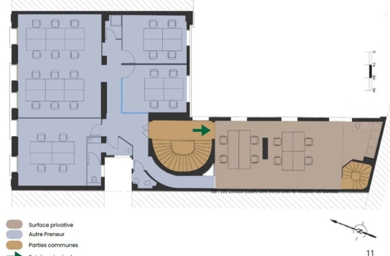 A LOUER Bureaux 721m2 ref 1462149-0L