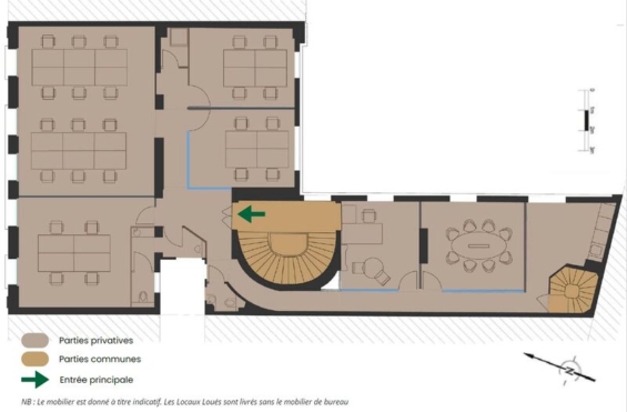 A LOUER Bureaux 721m2 ref 1462149-0L