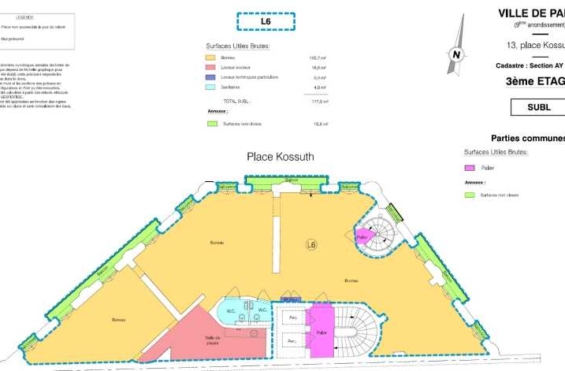 A LOUER Bureaux 928m2 ref 1462089-0L