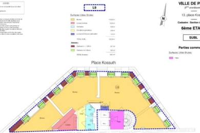 A LOUER Bureaux 928m2 ref 1462089-0L