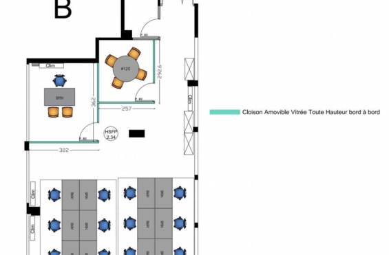 A LOUER Bureaux 95m2 ref 1462052-0L