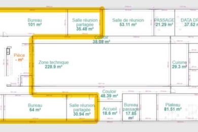 A SOUS-LOUER Bureaux 101m2 ref 1134517-0L