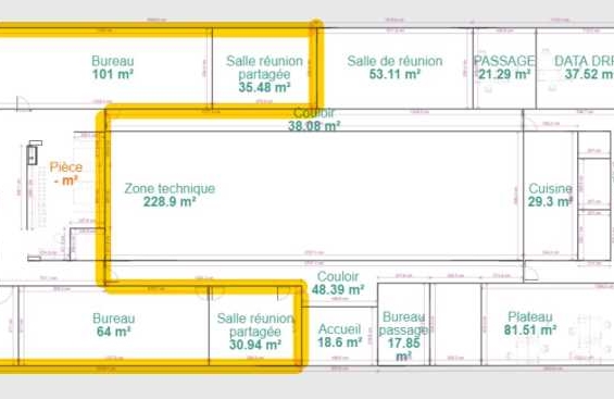 A SOUS-LOUER Bureaux 101m2 ref 1134517-0L