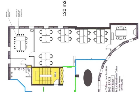 A SOUS-LOUER Bureaux 120m2 ref 1454223-0L