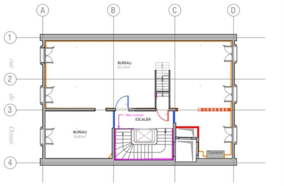 A SOUS-LOUER Bureaux 319m2 ref 1134883-0L