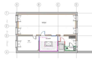 A SOUS-LOUER Bureaux 319m2 ref 1223558-0L