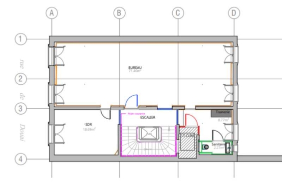 A SOUS-LOUER Bureaux 319m2 ref 1223558-0L